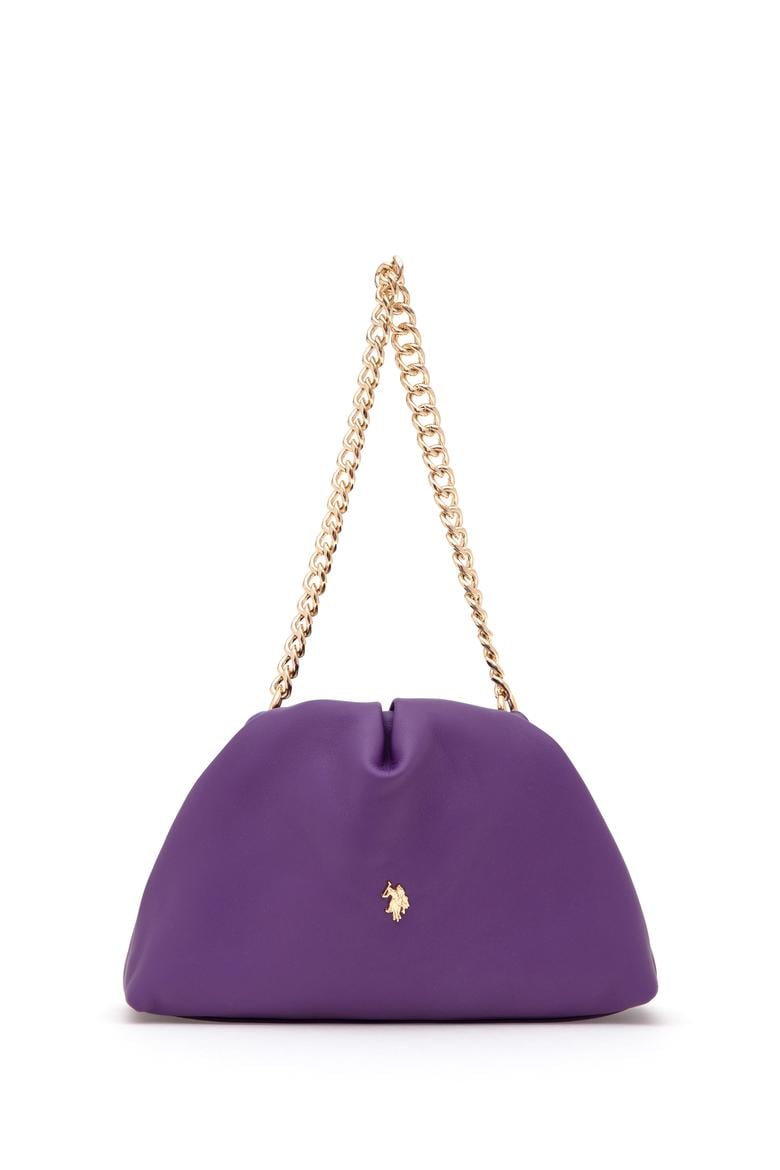 Kadın Mor Kuzu Derisi Kol Çantası - 50318231011