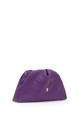 Kadın Mor Kuzu Derisi Kol Çantası - 50318231011