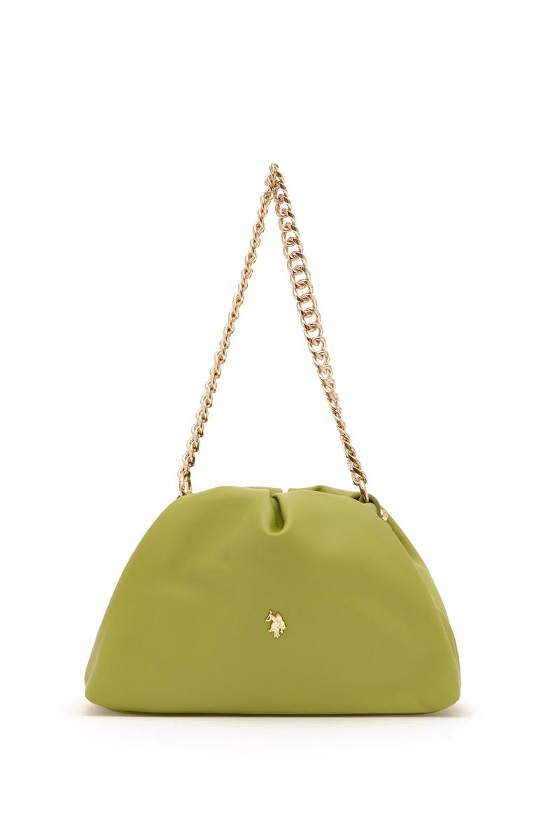 Kadın Fıstık Yeşili Kuzu Derisi Kol Çantası - 50318231009