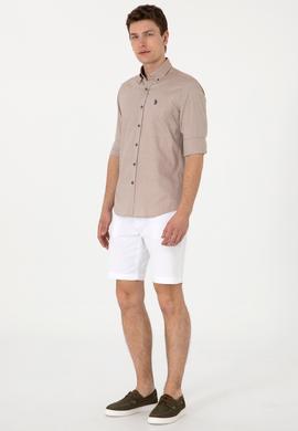 Erkek Haki Uzun Kollu Basic Gömlek - 50293920036