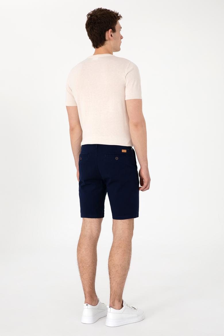 Erkek Lacivert Dokuma Şort - 50299192014
