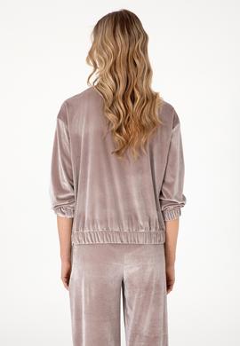 Kadın Taş Fermuarlı Dik Yaka Sweatshirt - 50292400035