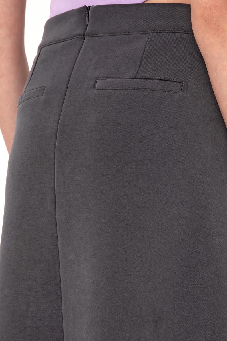 Kadın Antrasit Maxi Boy Örme Etek