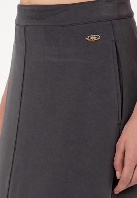 Kadın Antrasit Maxi Boy Örme Etek - 50295800007