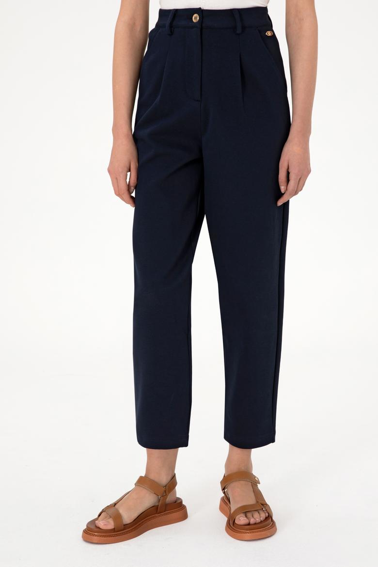 Kadın Lacivert Örme Pantolon - 50292417012