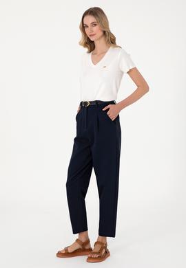 Kadın Lacivert Örme Pantolon - 50292417012