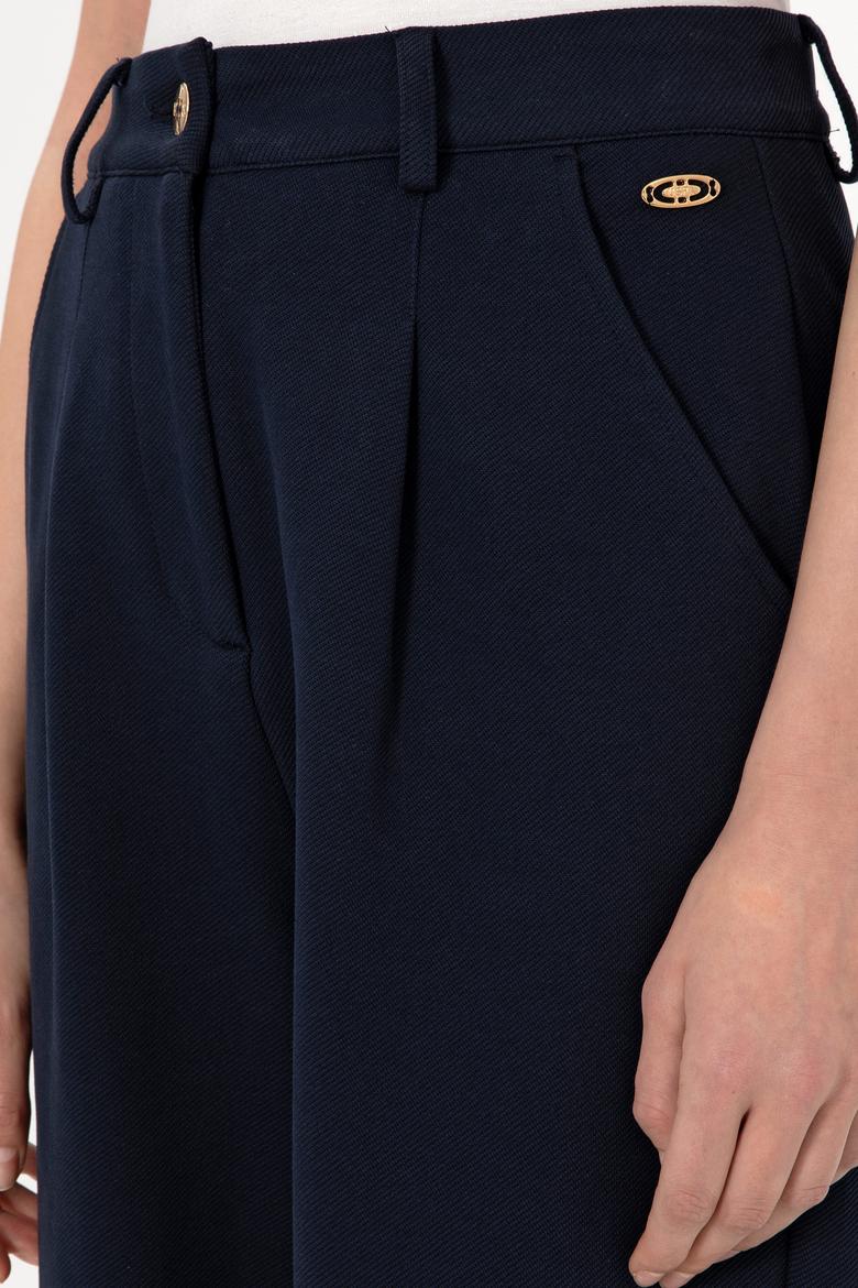 Kadın Lacivert Örme Pantolon - 50292417012