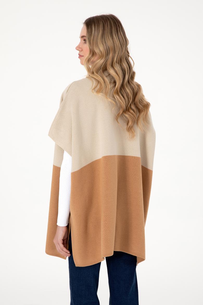 Kadın Taş Triko Panço - 50293013004