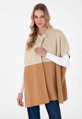 Kadın Taş Triko Panço - 50293013004