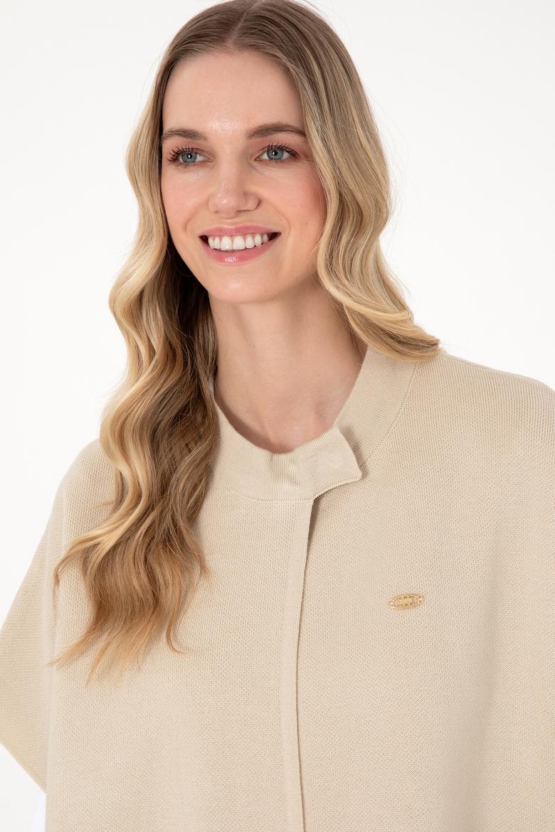 Kadın Taş Triko Panço - 50293013004