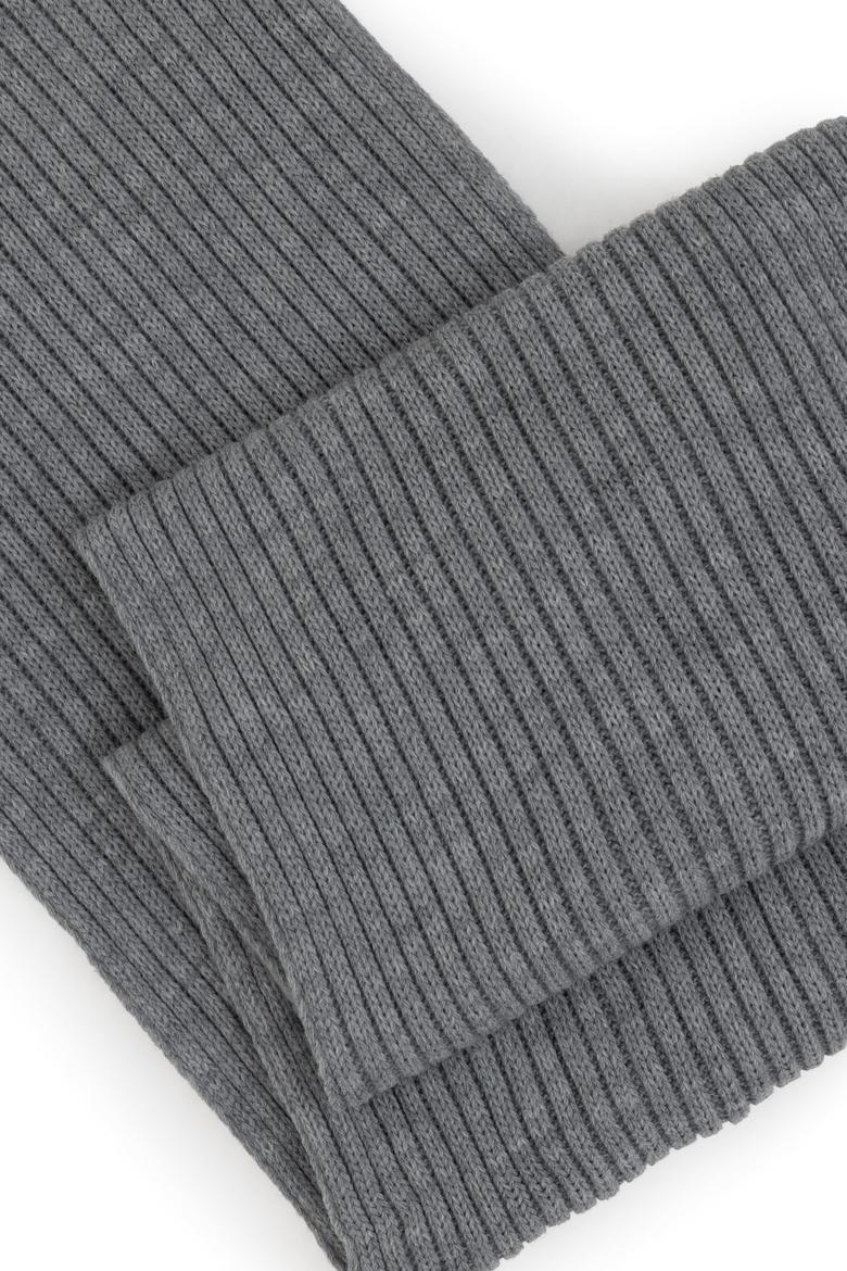 Erkek Gri Melanj Kaşkol Bere Takım - 50275689001