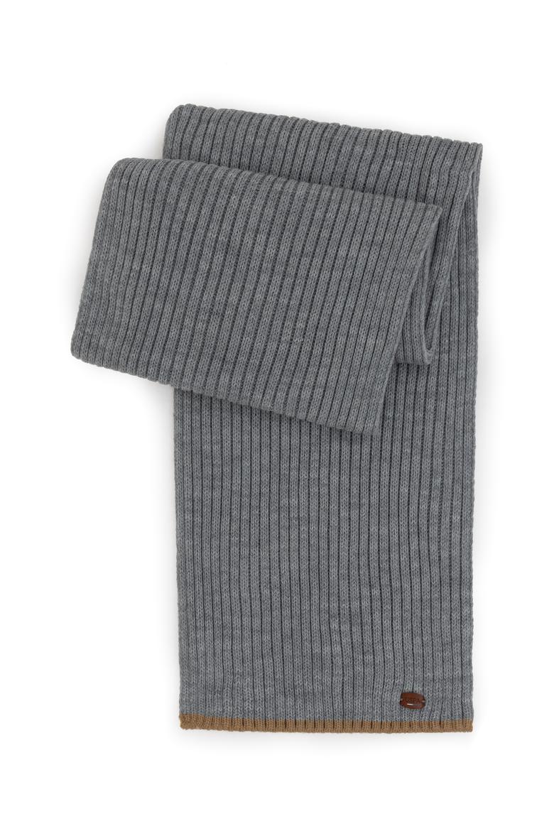 Erkek Gri Melanj Kaşkol Bere Takım - 50275689001