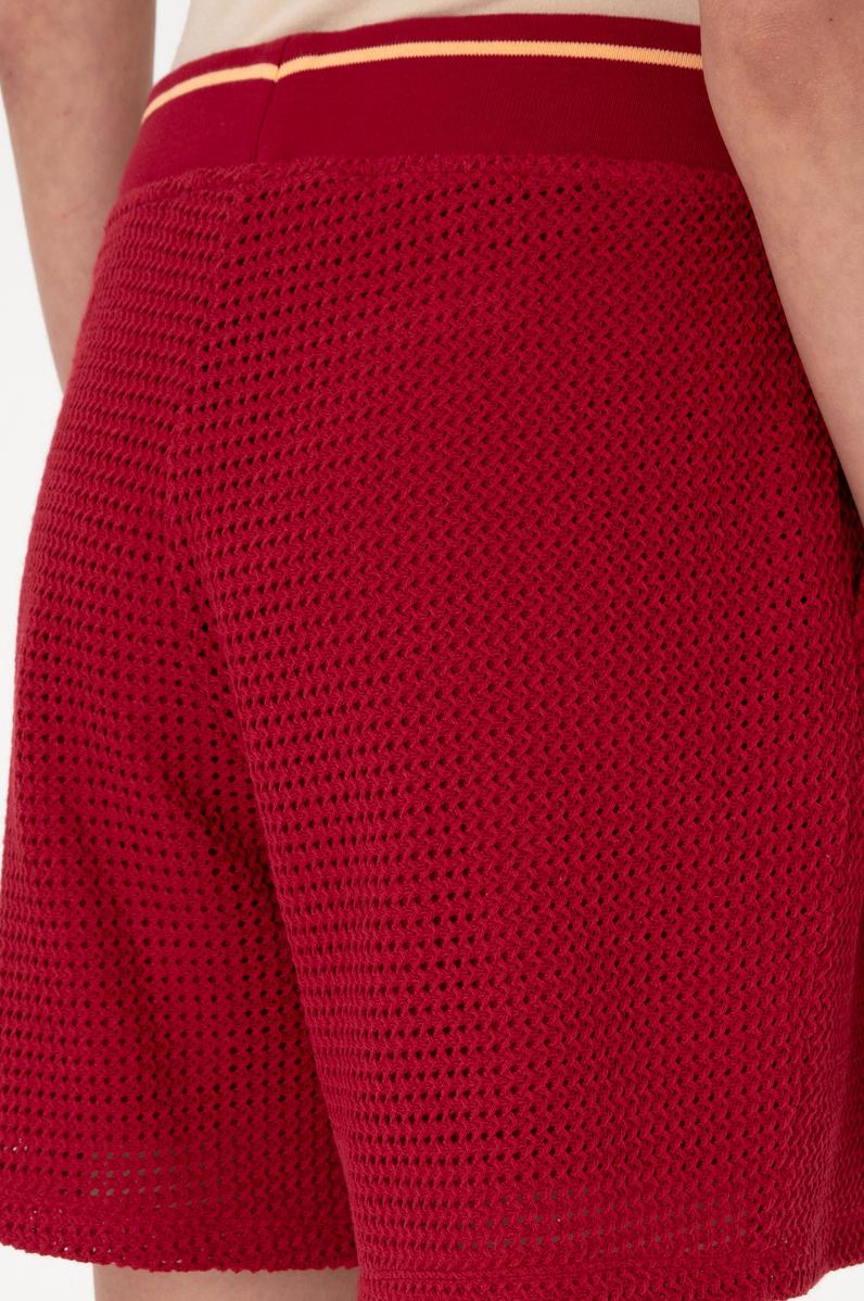 Kadın Vişne Örme Şort