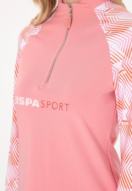 Kadın Pembe Fermuarlı Dik Yaka Sweatshirt - 50300732023