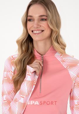 Kadın Pembe Fermuarlı Dik Yaka Sweatshirt - 50300732023