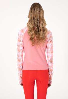 Kadın Pembe Fermuarlı Dik Yaka Sweatshirt - 50300732023