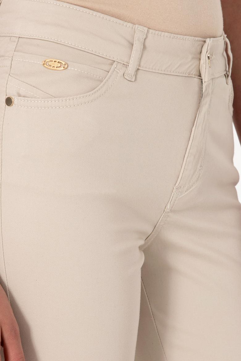 Kadın Taş Toothpick Fit Kanvas Pantolon - 50299110034