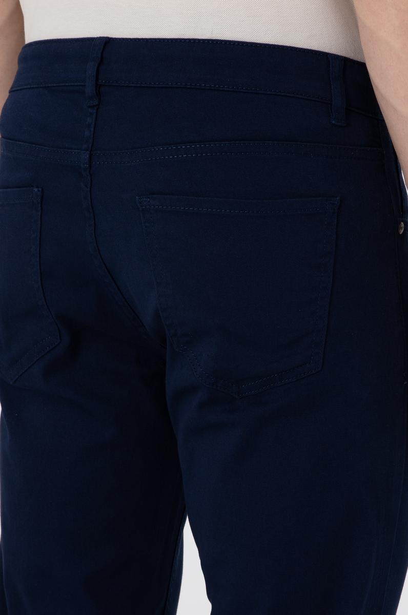 Erkek Lacivert Kanvas Pantolon