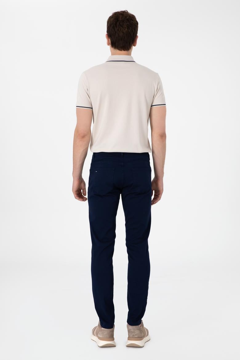 Erkek Lacivert Kanvas Pantolon - 50309126017