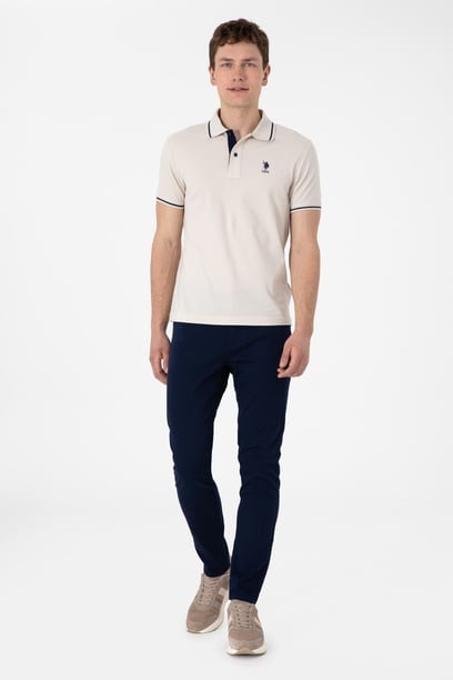 Erkek Slim Fit Lacivert Kanvas Pantolon