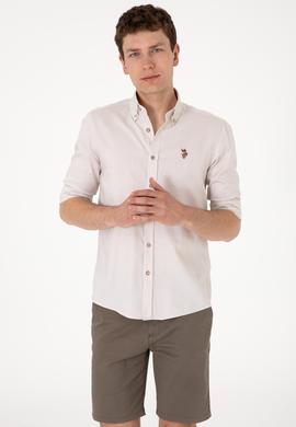 Erkek Taş Uzun Kollu Basic Gömlek - 50297897043