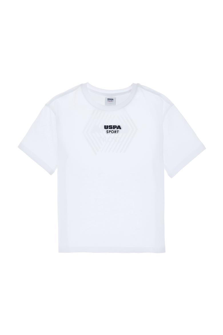 Erkek Çocuk Beyaz Comfort Bisiklet Yaka Tişört - 50300064018