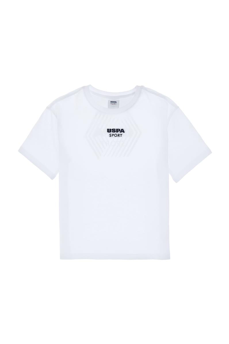 Erkek Çocuk Beyaz Comfort Bisiklet Yaka Tişört