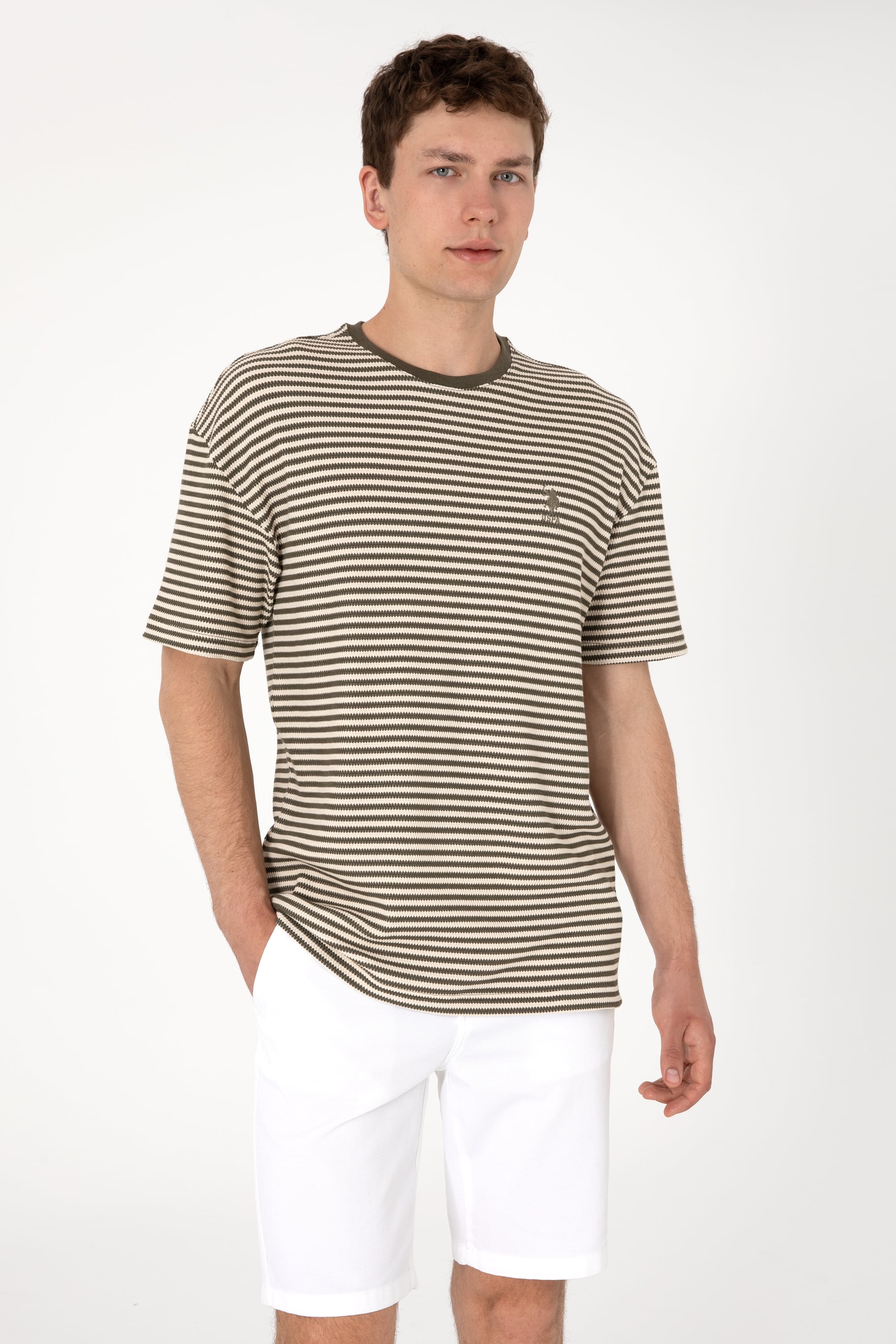 تی شرت یقه گرد ریلکس مردانه یو اس پولو | U.S. Polo Assn. - تصویر 3