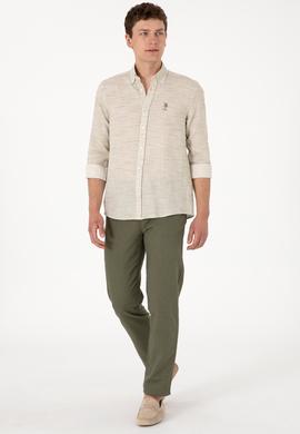 Erkek Koyu Haki Kanvas Pantolon - 50300997254