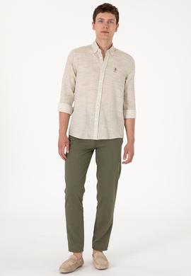 Erkek Koyu Haki Kanvas Pantolon - 50300997254