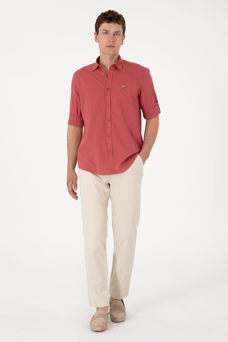 Erkek Taş Kanvas Pantolon