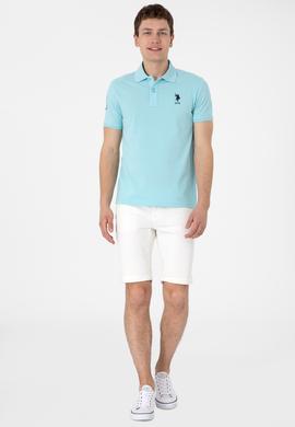 Erkek Slim Fit Polo Yaka Aqua Basic Tişört - 50305929138