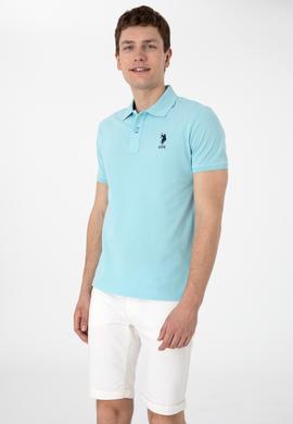 Erkek Slim Fit Polo Yaka Aqua Basic Tişört - 50305929138