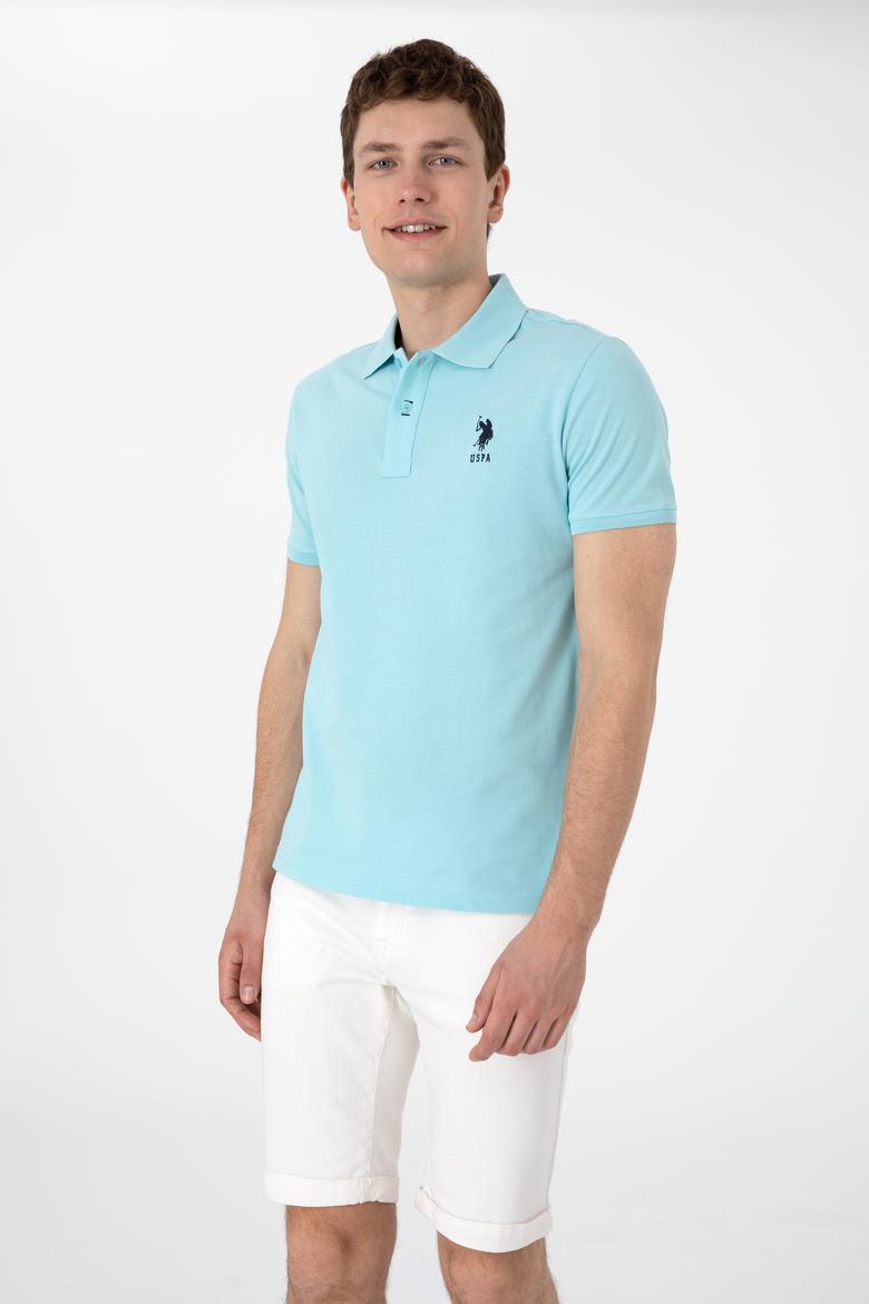 Erkek Slim Fit Polo Yaka Aqua Basic Tişört