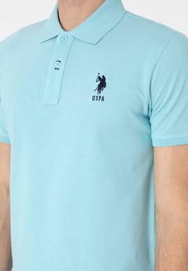 Erkek Slim Fit Polo Yaka Aqua Basic Tişört - 50305929138