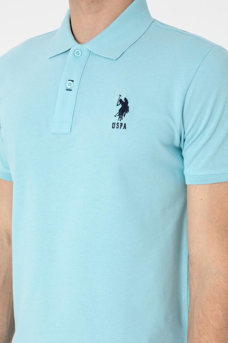 Erkek Slim Fit Polo Yaka Aqua Basic Tişört