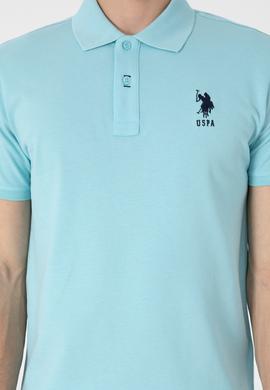Erkek Slim Fit Polo Yaka Aqua Basic Tişört - 50305929138