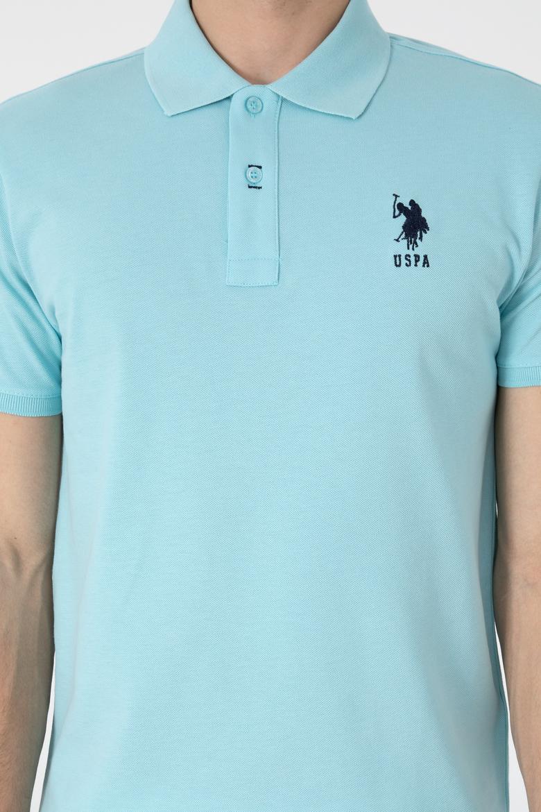 Erkek Slim Fit Polo Yaka Aqua Basic Tişört - 50305929138