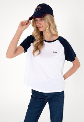 Kadın Lacivert Bisiklet Yaka Tişört - 50305771009