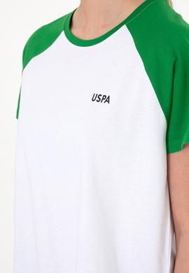 Kadın Yeşil Bisiklet Yaka Tişört - 50305771020