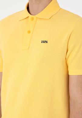 Erkek Regular Fit Polo Yaka Sarı Basic Tişört - 50306007113