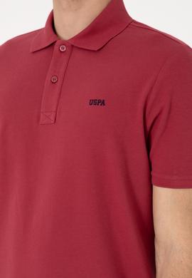 Erkek Regular Fit Polo Yaka Vişne Basic Tişört - 50306007308