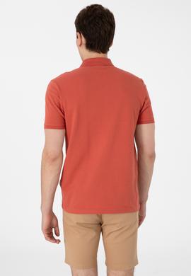 Erkek Regular Fit Polo Yaka Pudra Basic Tişört - 50306007198