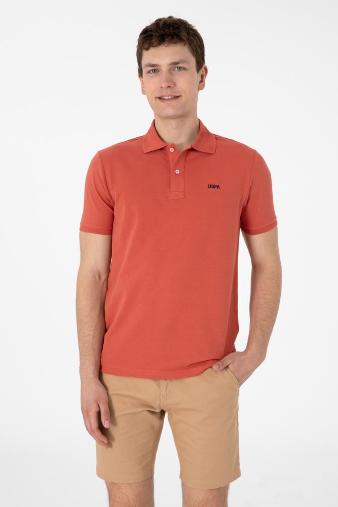 Erkek Regular Fit Polo Yaka Pudra Basic Tişört