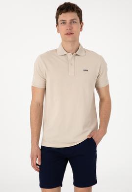 Erkek Regular Fit Polo Yaka Taş Basic Tişört - 50306007143