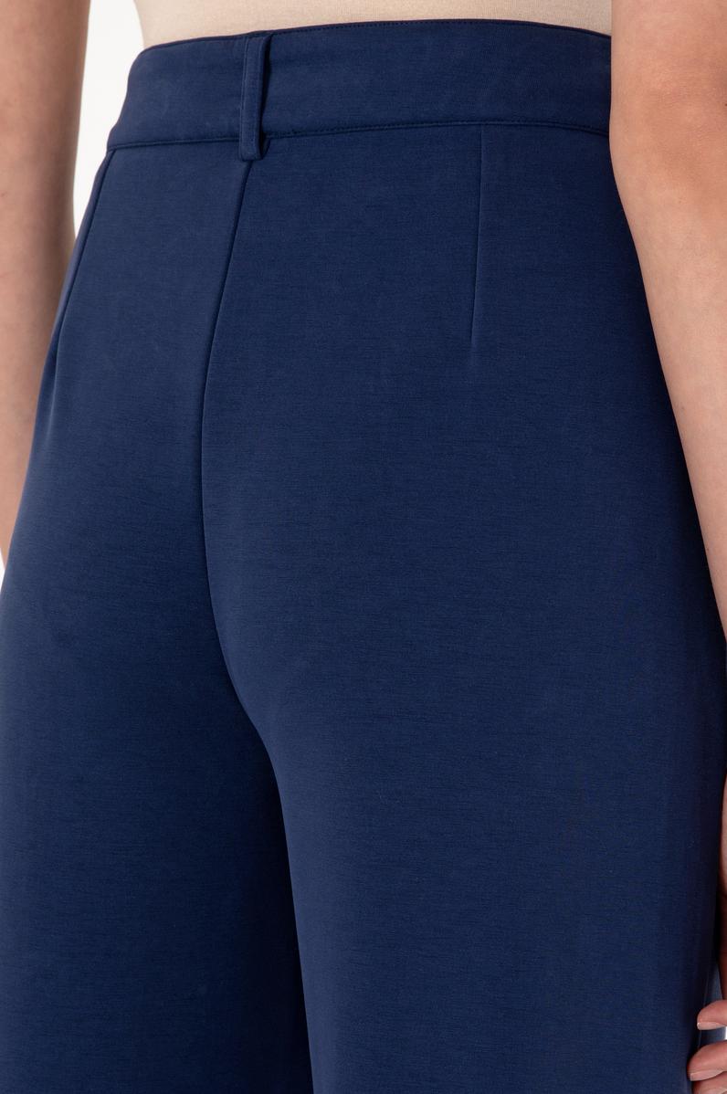 Kadın Lacivert Modal Karışımlı Örme Pantolon