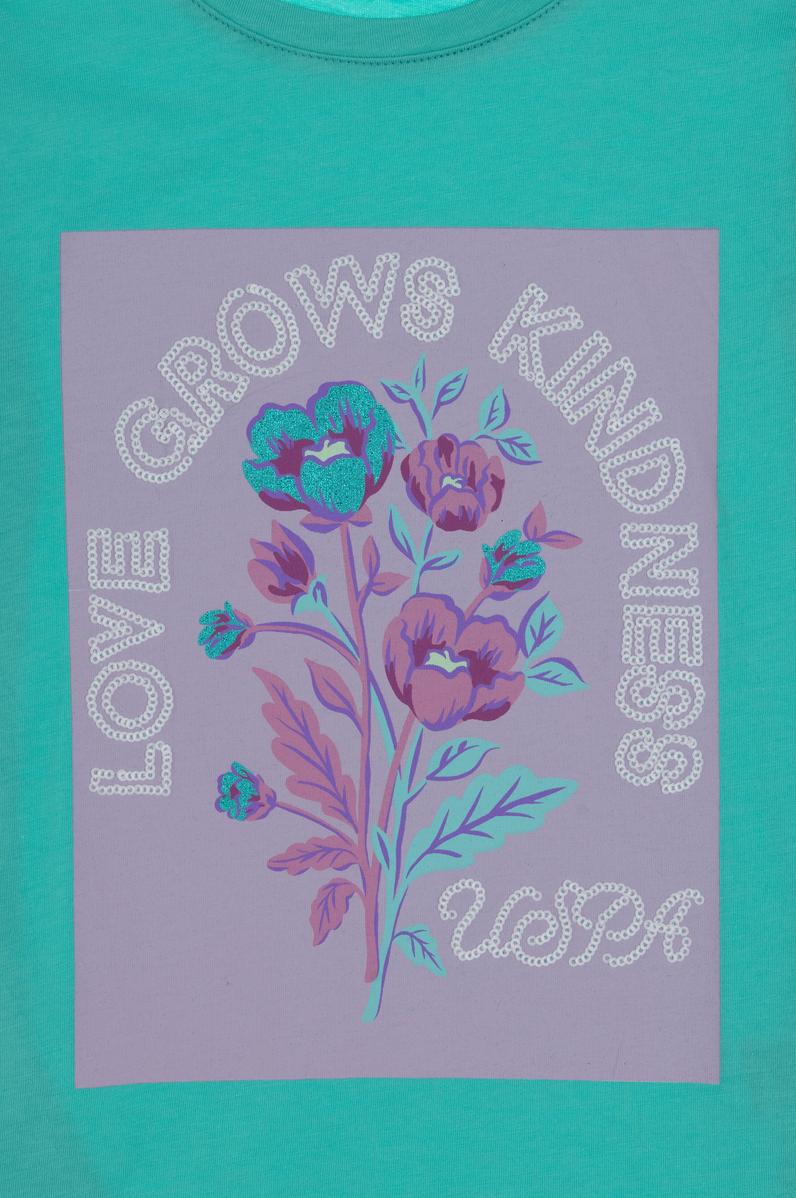 Kız Çocuk Mint Tişört