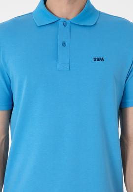 Erkek Regular Fit Polo Yaka Turkuaz Basic Tişört - 50306007311