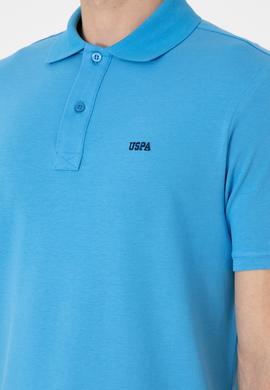 Erkek Regular Fit Polo Yaka Turkuaz Basic Tişört - 50306007311