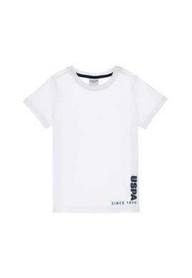 Erkek Çocuk Beyaz Bisiklet Yaka Tişört - 50307140006